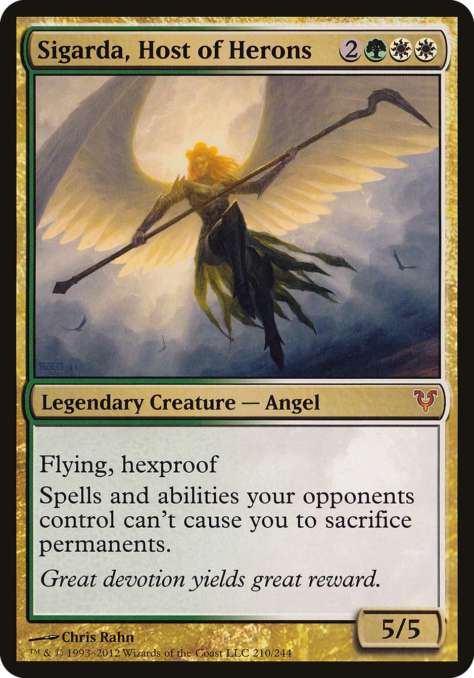Sigarda, Host of Herons (Oversized) [Open the Helvault] | Galaxy Games LLC