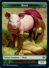 Hydra // Boar Double-Sided Token [Commander 2021 Tokens] | Galaxy Games LLC