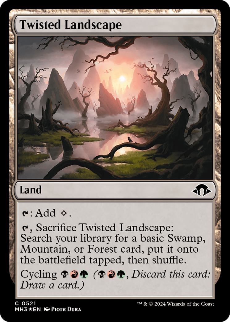 Twisted Landscape (Ripple Foil) [Modern Horizons 3] | Galaxy Games LLC