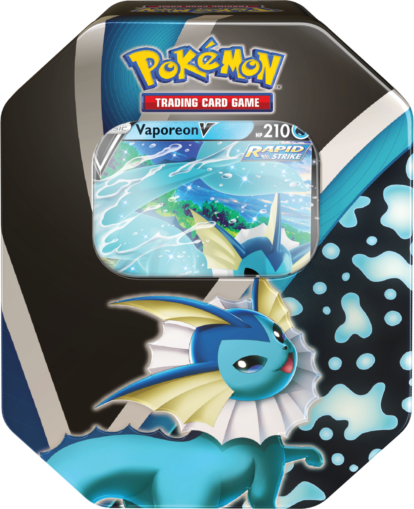 Sword & Shield: Evolving Skies - Eevee Evolutions Tin (Vaporeon V) | Galaxy Games LLC