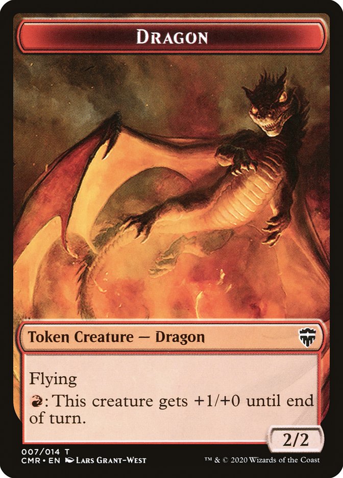 Dragon // Soldier Double-Sided Token [Commander Legends Tokens] | Galaxy Games LLC