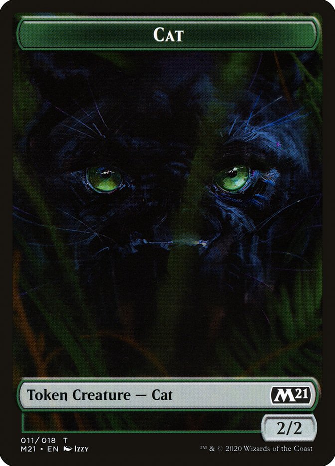 Beast // Cat (011) Double-Sided Token [Core Set 2021 Tokens] | Galaxy Games LLC