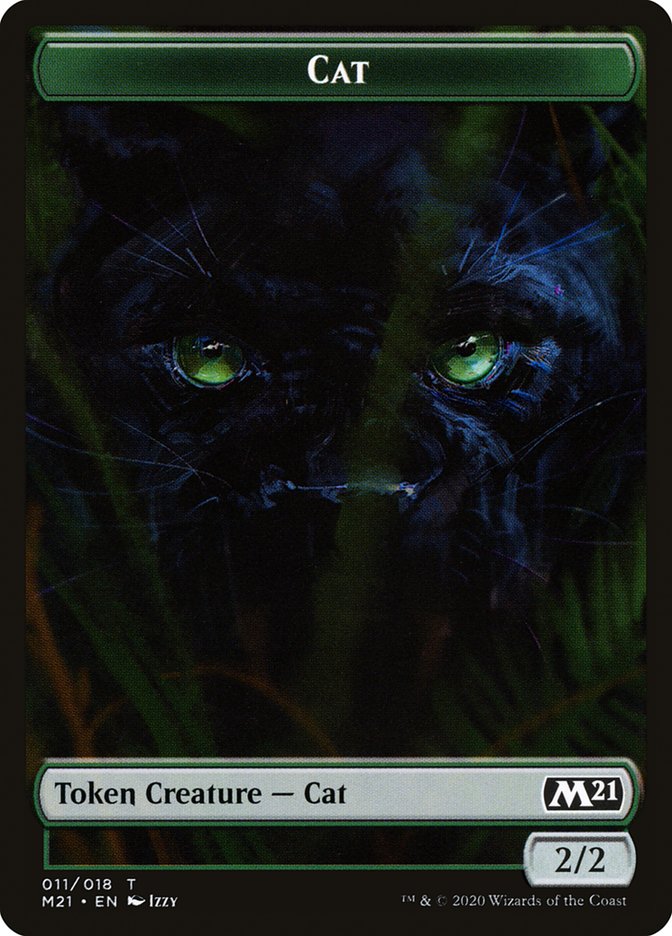 Angel // Cat (011) Double-Sided Token [Core Set 2021 Tokens] | Galaxy Games LLC
