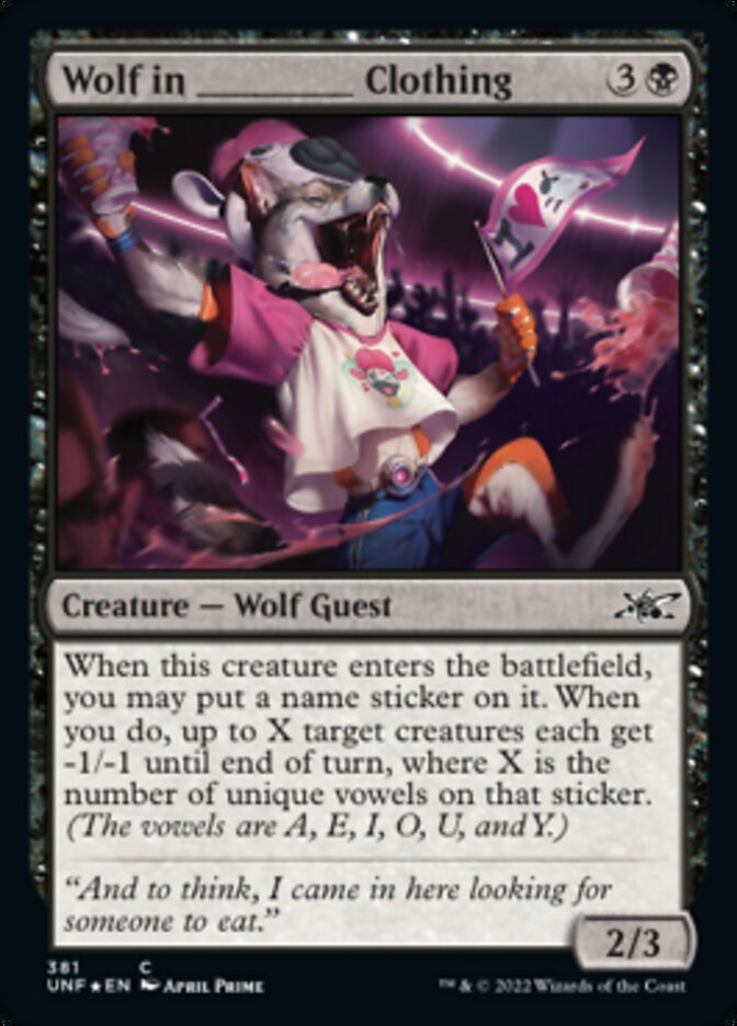 Wolf in _____ Clothing (Galaxy Foil) [Unfinity] | Galaxy Games LLC