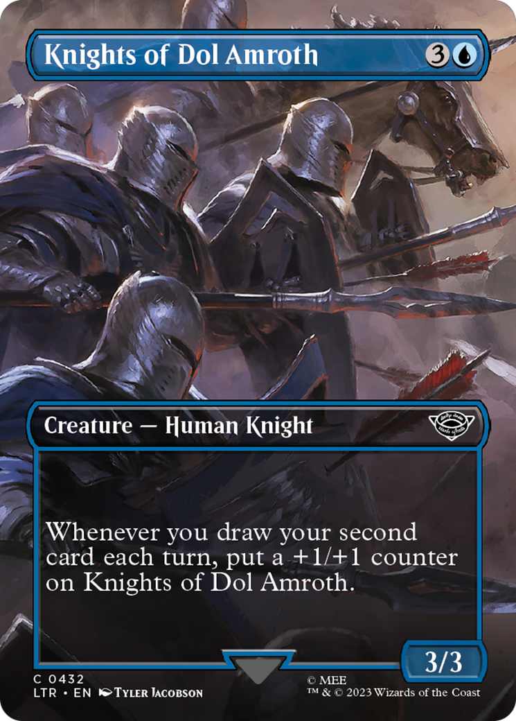 Knights of Dol Amroth (Borderless Alternate Art) [The Lord of the Rings: Tales of Middle-Earth] | Galaxy Games LLC