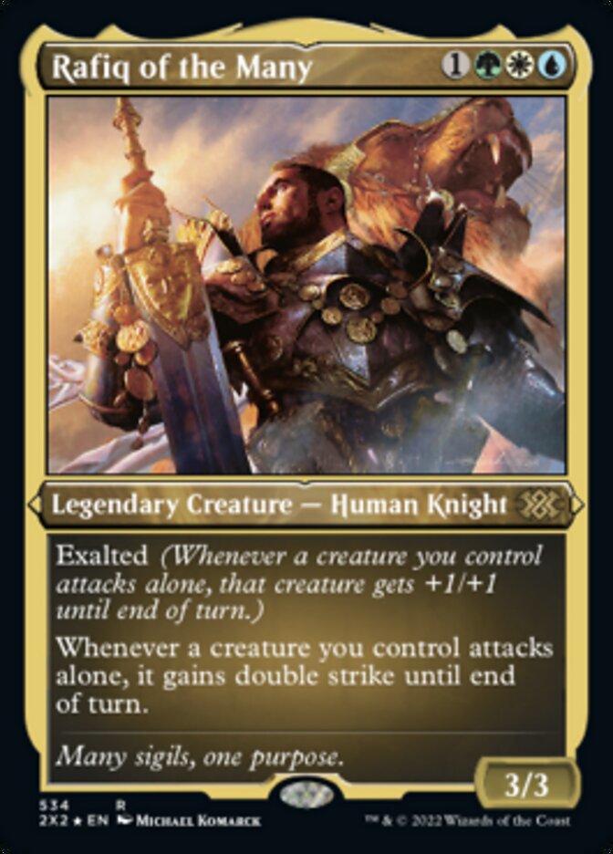 Rafiq of the Many (Foil Etched) [Double Masters 2022] | Galaxy Games LLC