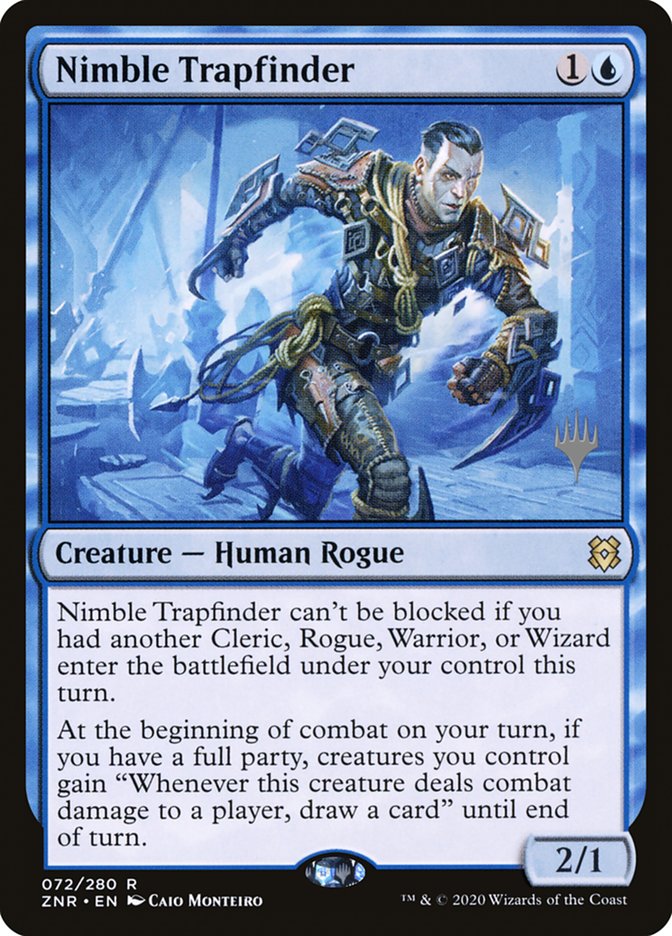 Nimble Trapfinder (Promo Pack) [Zendikar Rising Promos] | Galaxy Games LLC