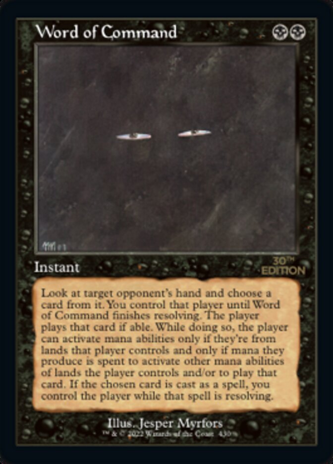 Word of Command (Retro) [30th Anniversary Edition] | Galaxy Games LLC