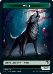 Centaur // Wolf Double-Sided Token [Innistrad: Midnight Hunt Commander Tokens] | Galaxy Games LLC