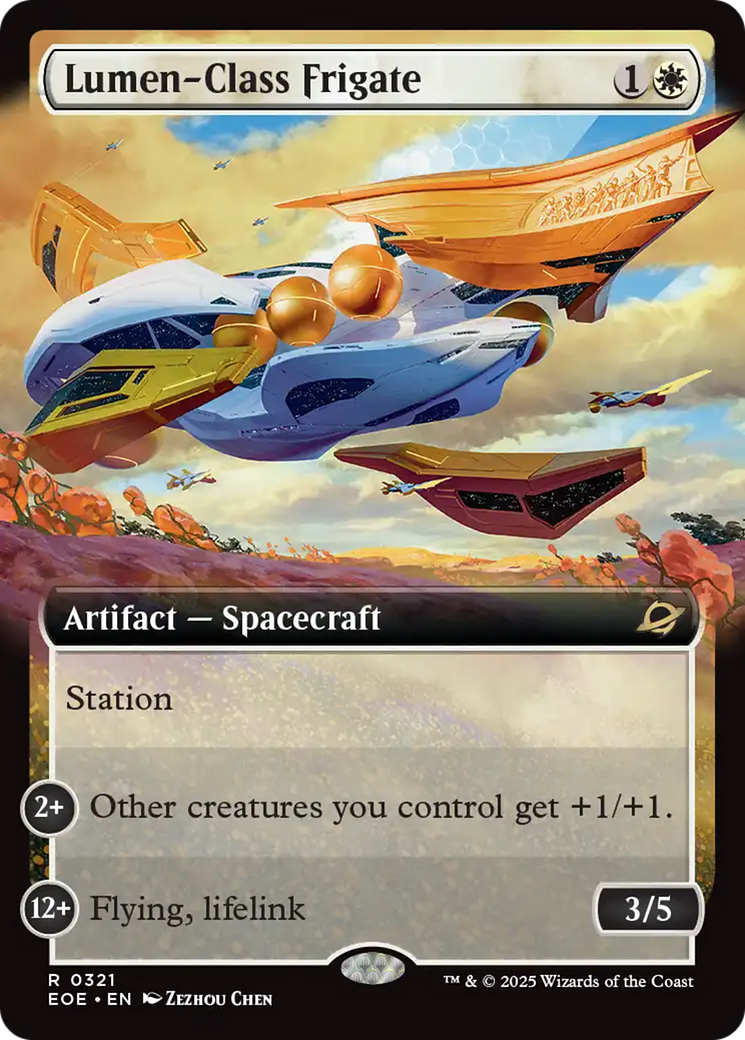 Lumen-Class Frigate (Extended Art) [Edge of Eternities] | Galaxy Games LLC