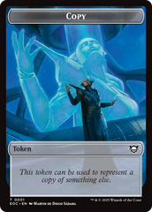 Copy // Clue Double-Sided Token [Edge of Eternities Commander Tokens] | Galaxy Games LLC