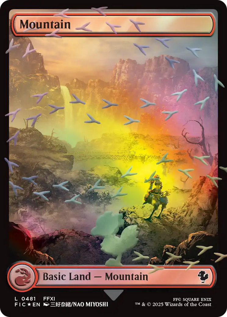 Mountain (Chocobo Track Foil) [FINAL FANTASY Commander] | Galaxy Games LLC