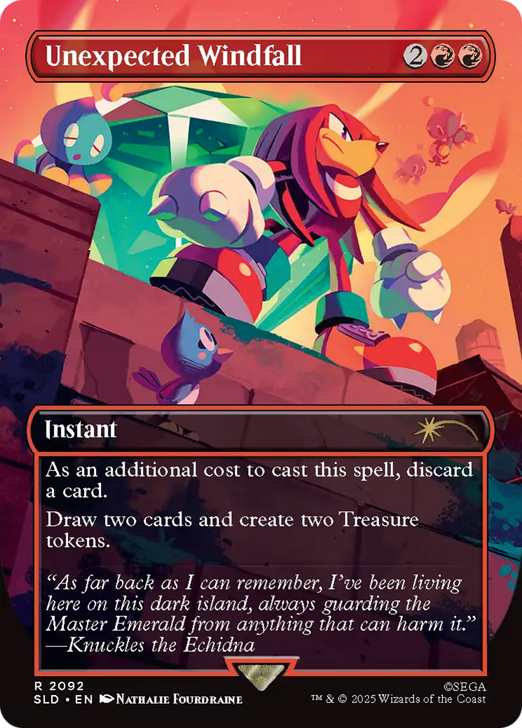 Unexpected Windfall (2092) (Rainbow Foil) [Secret Lair Drop Series] | Galaxy Games LLC