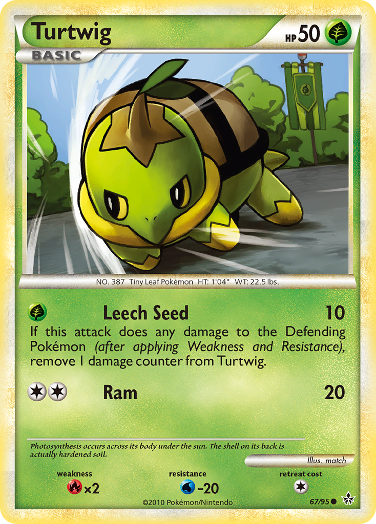 Turtwig (67/95) [HeartGold & SoulSilver: Unleashed] | Galaxy Games LLC