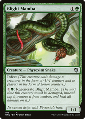 Blight Mamba [Phyrexia: All Will Be One Commander] | Galaxy Games LLC