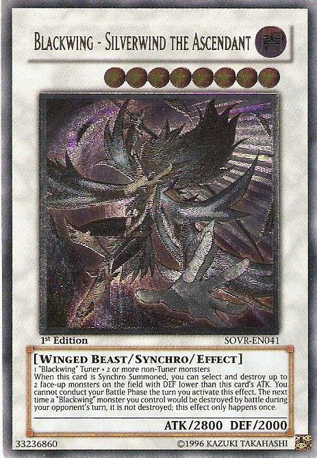Blackwing - Silverwind the Ascendant [SOVR-EN041] Ultimate Rare | Galaxy Games LLC