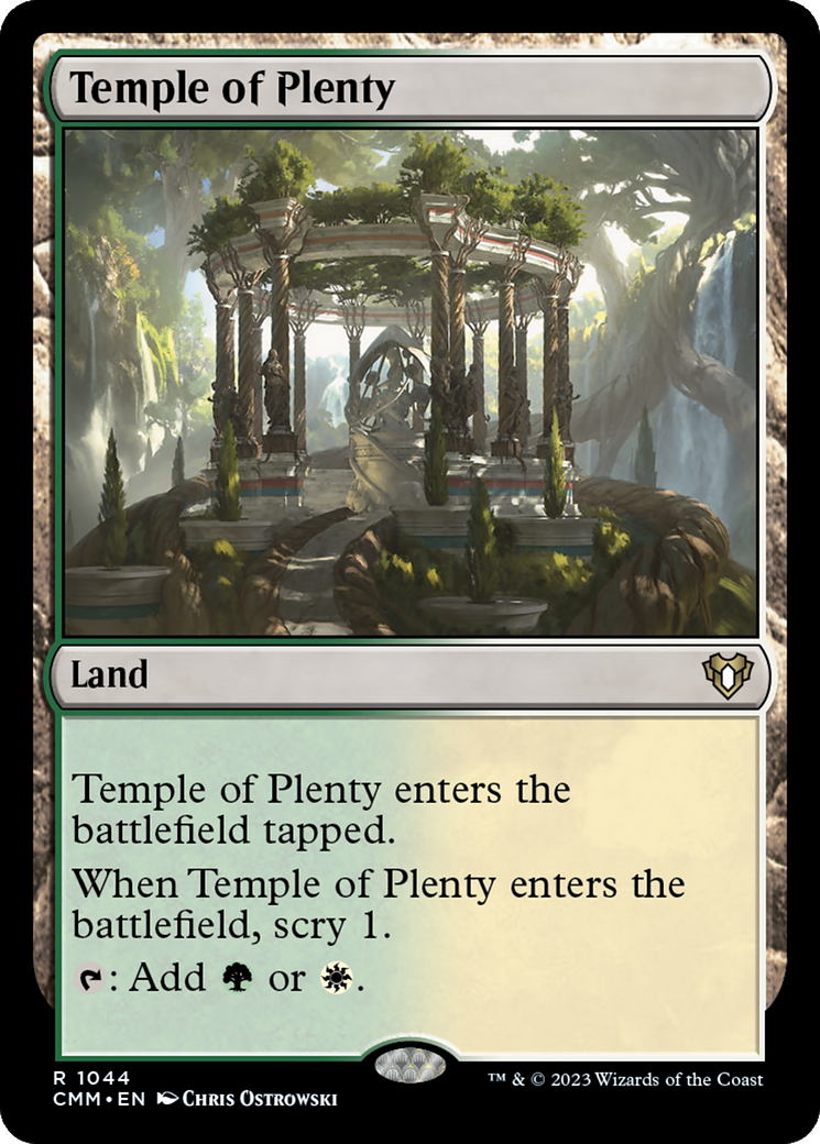 Temple of Plenty [Commander Masters] | Galaxy Games LLC