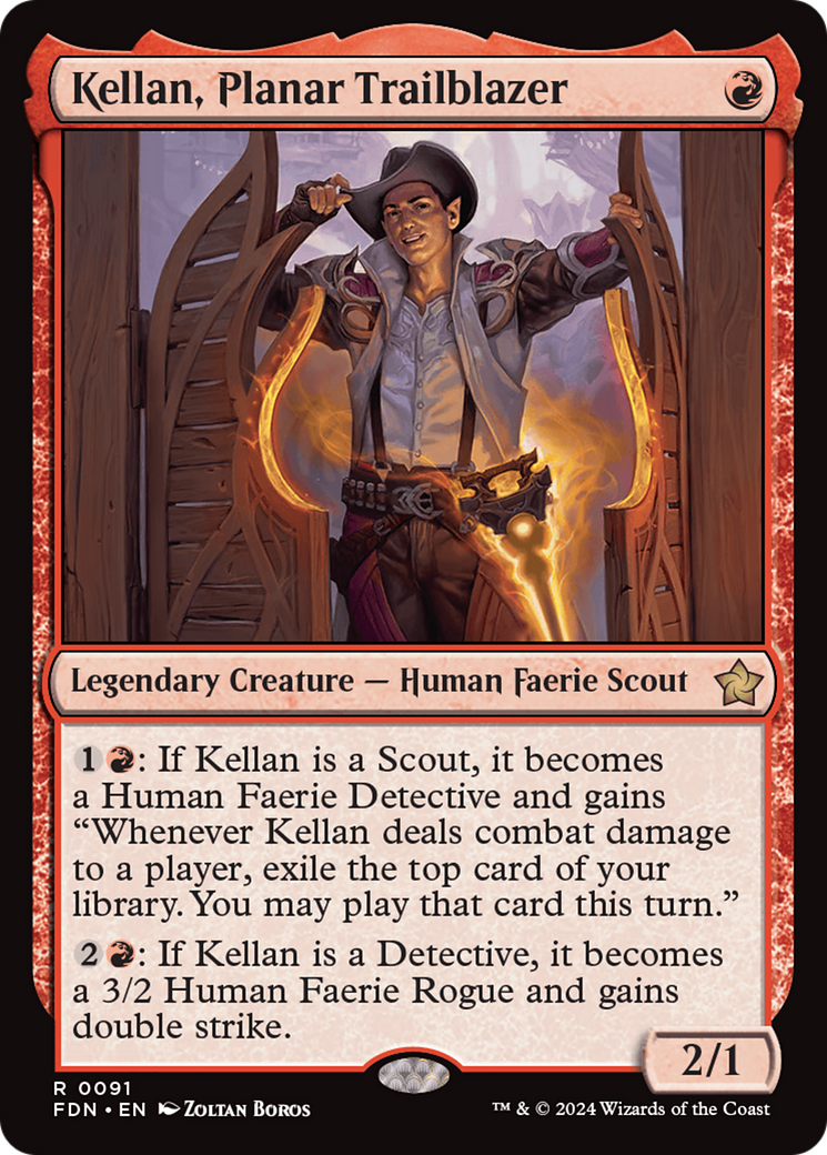 Kellan, Planar Trailblazer [Foundations] | Galaxy Games LLC