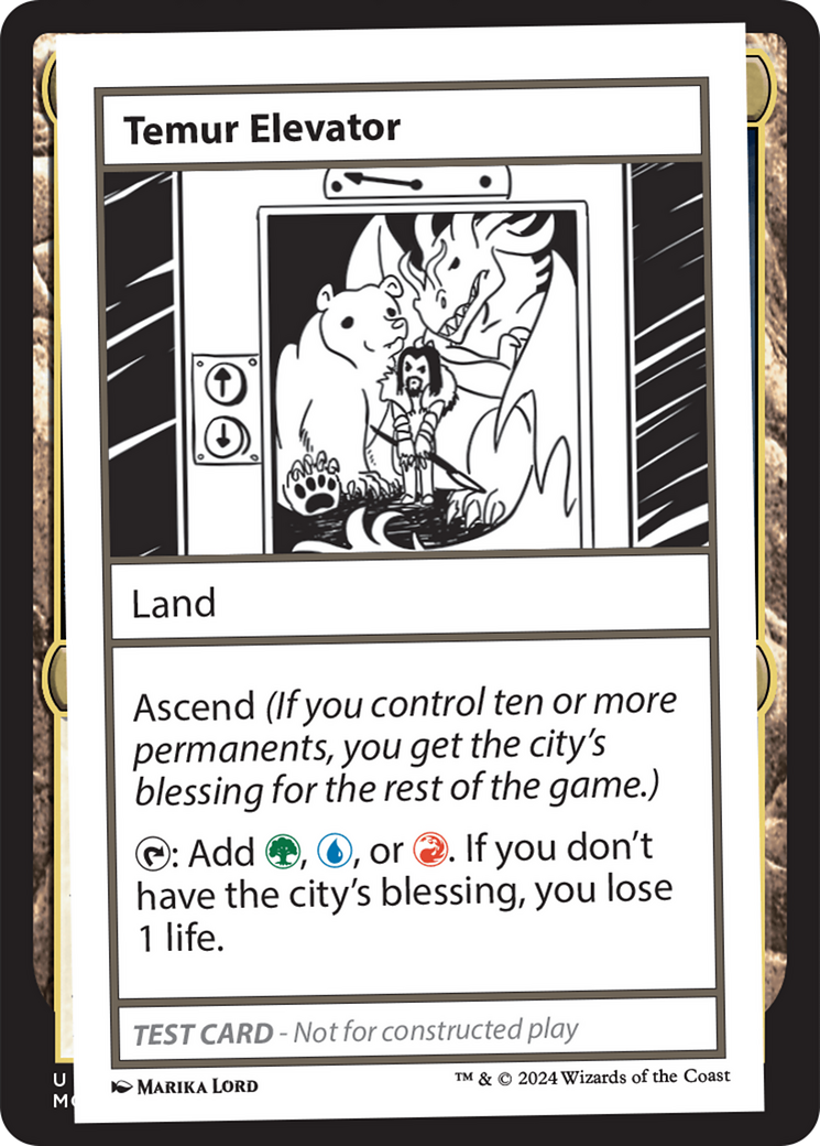 Temur Elevator [Mystery Booster 2 Playtest Cards] | Galaxy Games LLC