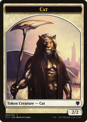 Rat // Cat Double-Sided Token [Commander 2017 Tokens] | Galaxy Games LLC