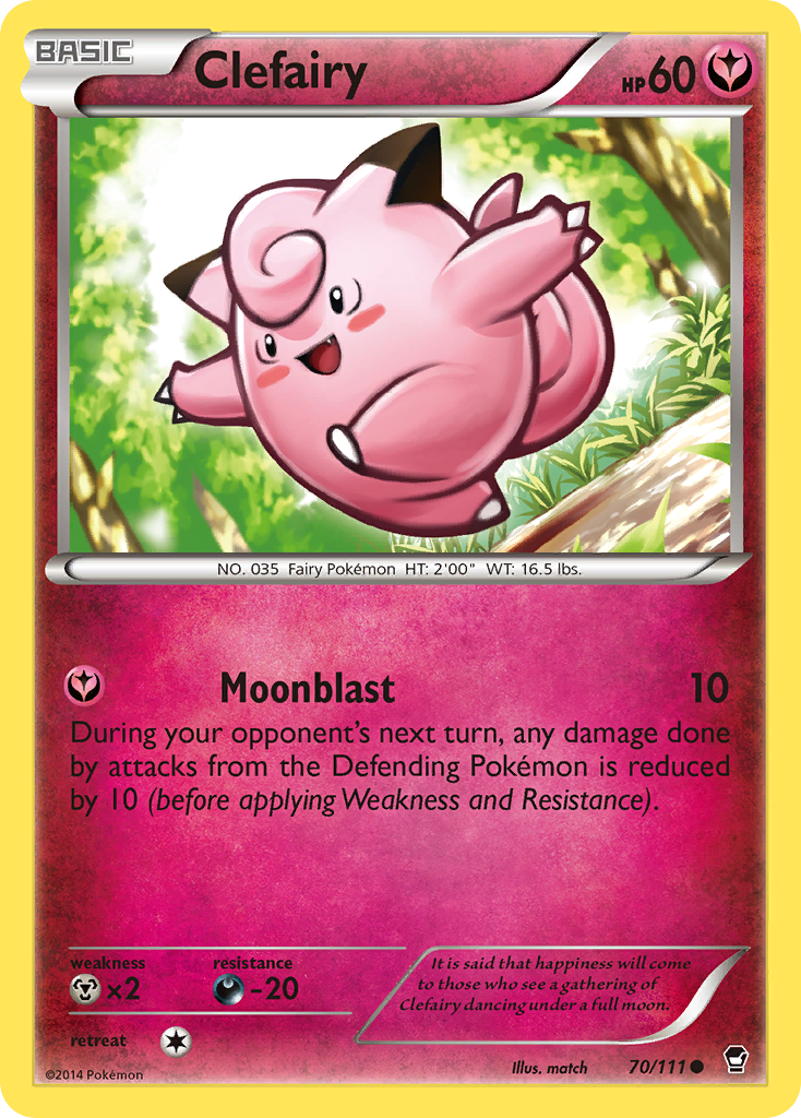 Clefairy (70/111) [XY: Furious Fists] | Galaxy Games LLC