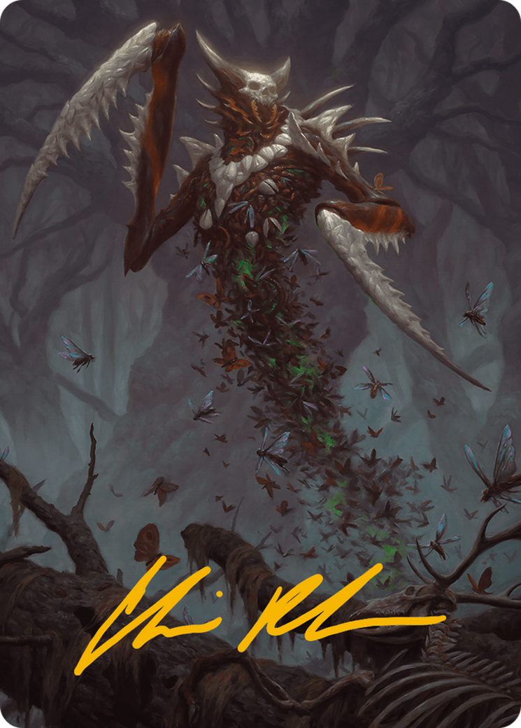 Grist, the Plague Swarm Art Card (Gold-Stamped Signature) [Modern Horizons 3 Art Series] | Galaxy Games LLC