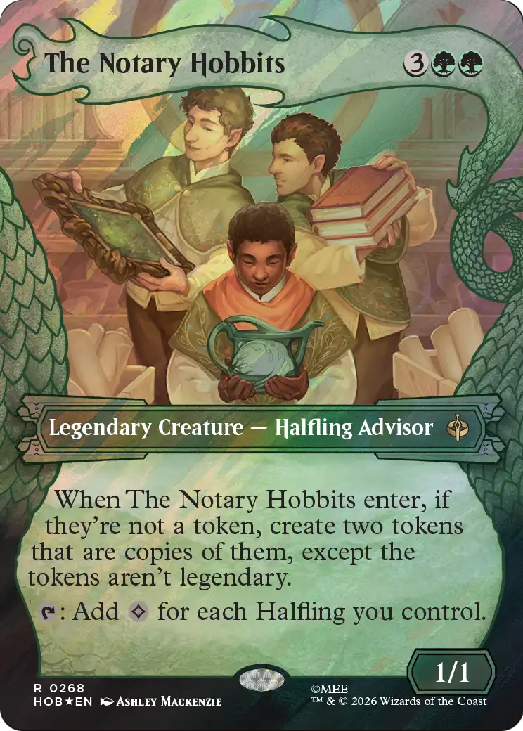 The Notary Hobbits (Showcase) (Surge Foil) [The Hobbit] | Galaxy Games LLC