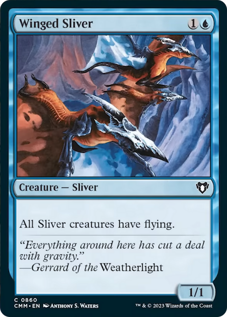 Winged Sliver [Commander Masters] | Galaxy Games LLC