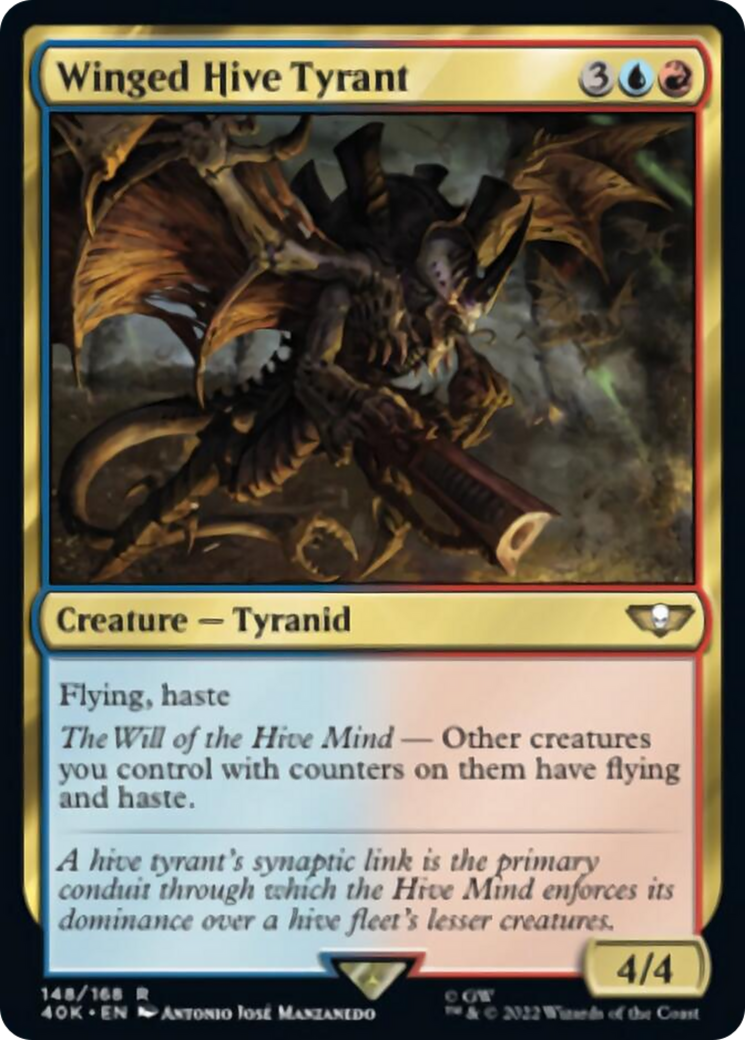 Winged Hive Tyrant (Surge Foil) [Warhammer 40,000] | Galaxy Games LLC