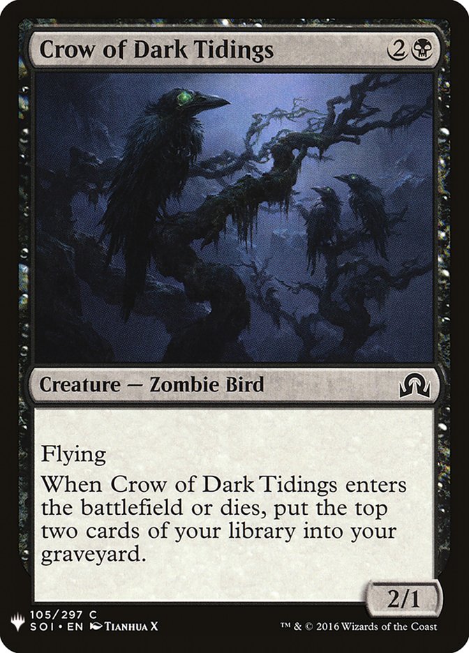 Crow of Dark Tidings [Mystery Booster] | Galaxy Games LLC