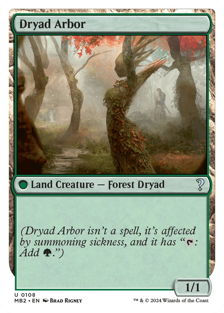 Dryad Arbor (White Border) [Mystery Booster 2] | Galaxy Games LLC