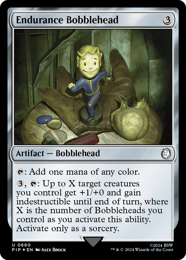 Endurance Bobblehead (Surge Foil) [Fallout] | Galaxy Games LLC