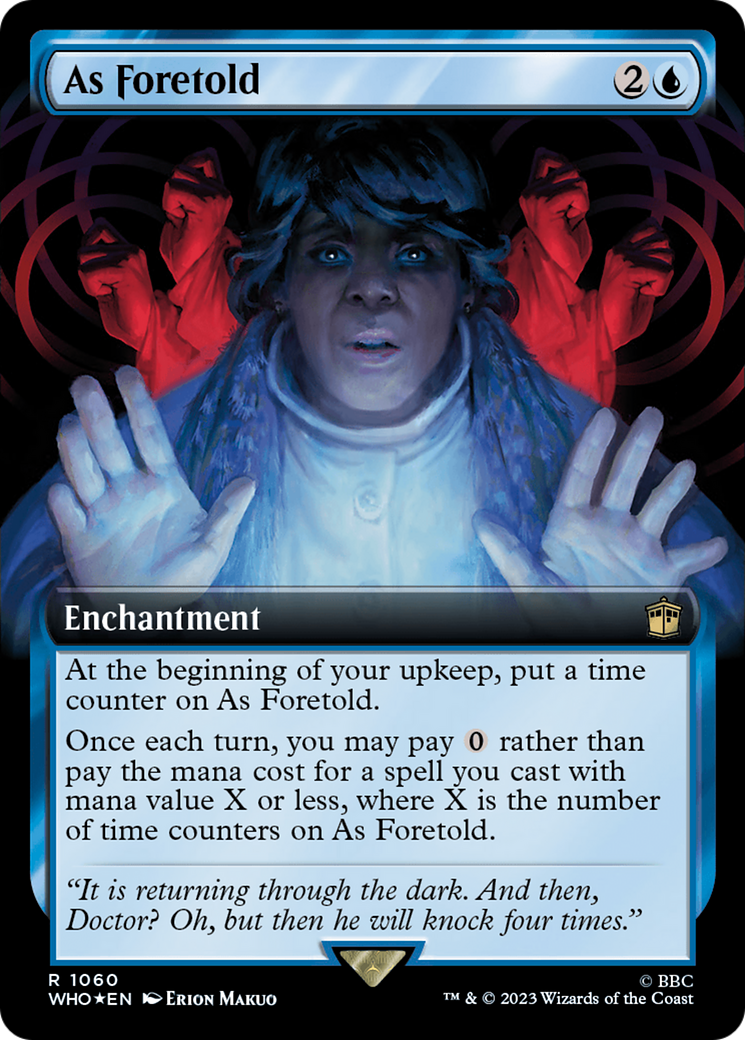 As Foretold (Extended Art) (Surge Foil) [Doctor Who] | Galaxy Games LLC