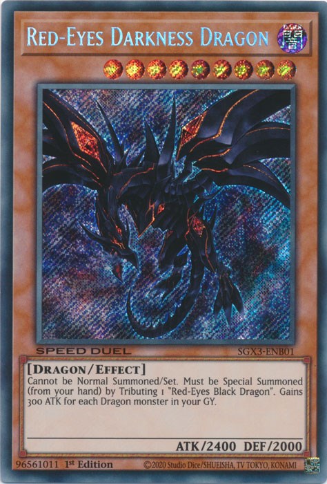 Red-Eyes Darkness Dragon [SGX3-ENB01] Secret Rare | Galaxy Games LLC