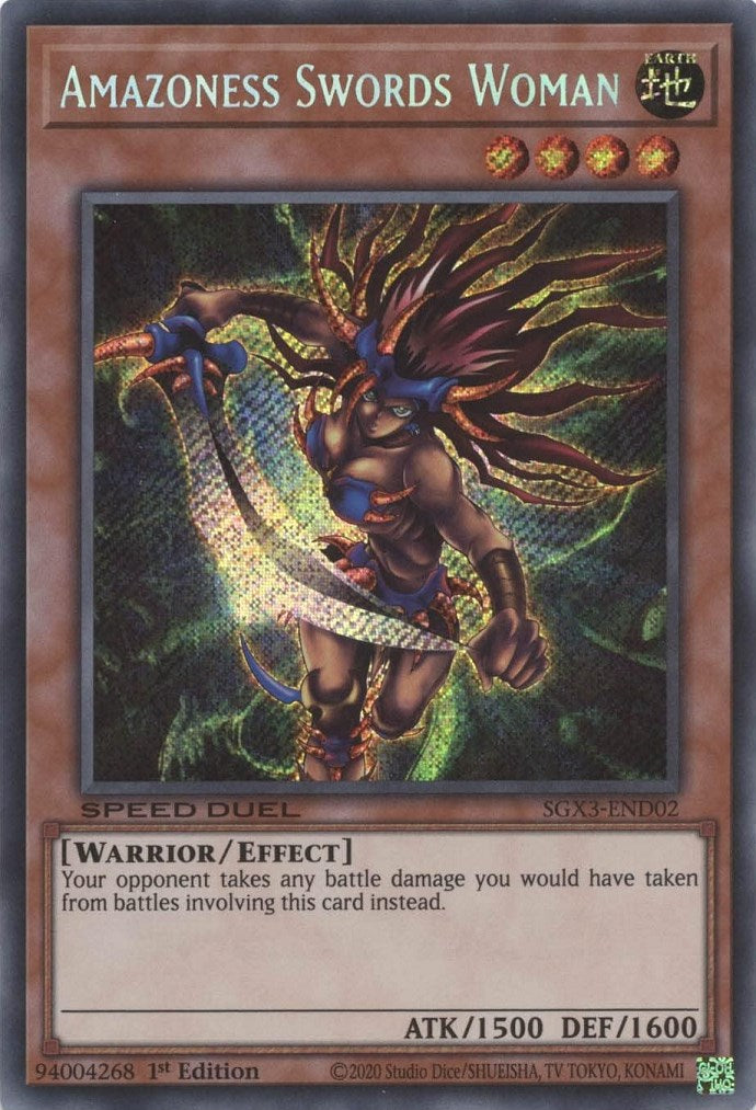 Amazoness Swords Woman [SGX3-END02] Secret Rare | Galaxy Games LLC