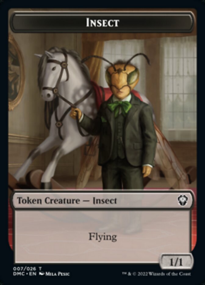 Phyrexian // Insect Double-Sided Token [Dominaria United Tokens] | Galaxy Games LLC