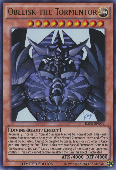 Obelisk the Tormentor [JMPS-EN004] Ultra Rare | Galaxy Games LLC