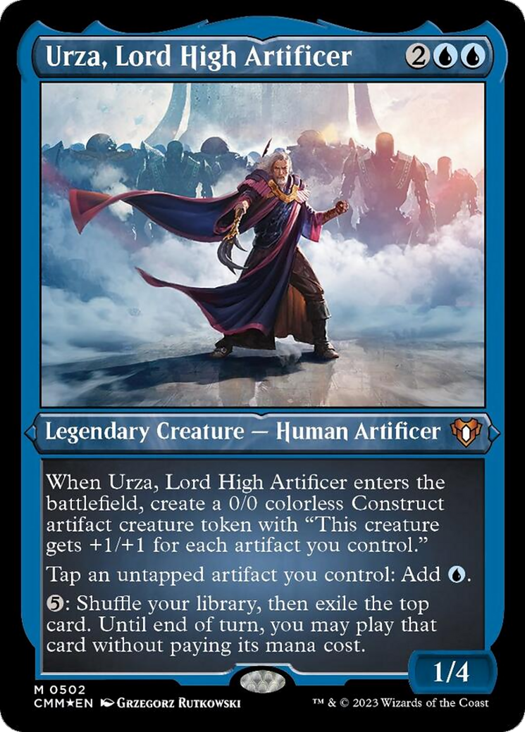 Urza, Lord High Artificer (Foil Etched) [Commander Masters] | Galaxy Games LLC