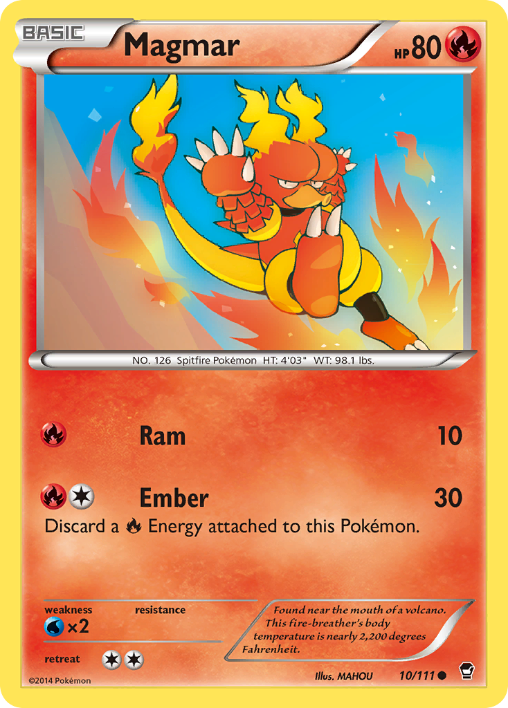 Magmar (10/111) [XY: Furious Fists] | Galaxy Games LLC