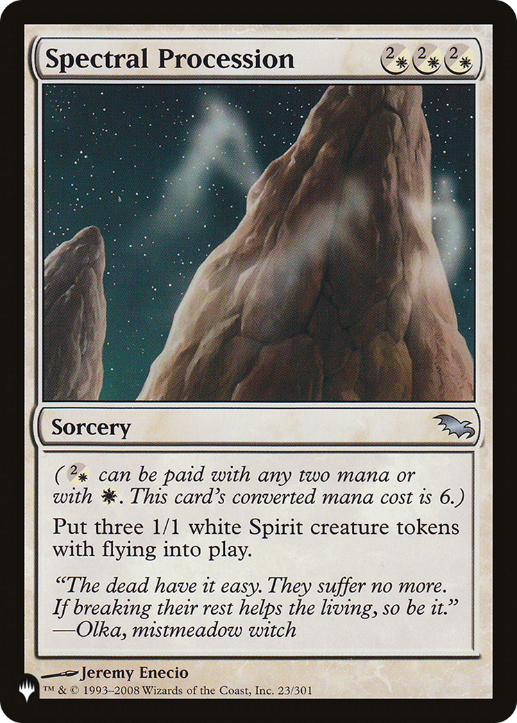 Spectral Procession [The List] | Galaxy Games LLC