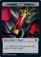 Blood // Treasure Double-Sided Token [Innistrad: Crimson Vow Tokens] | Galaxy Games LLC