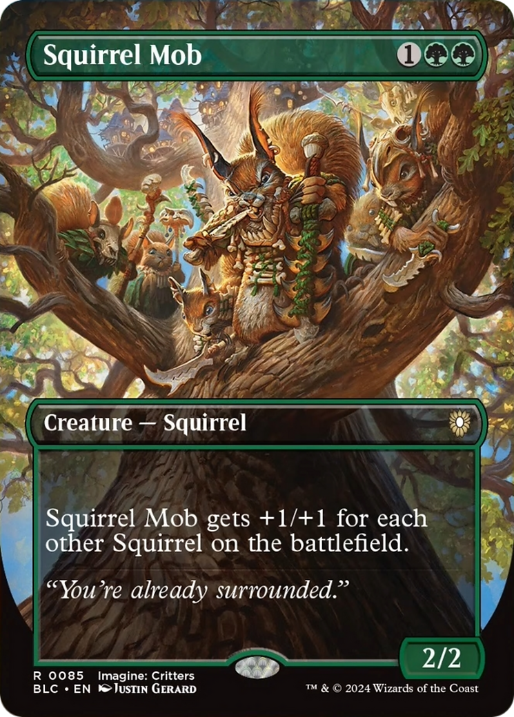 Squirrel Mob (Borderless) [Bloomburrow Commander] | Galaxy Games LLC