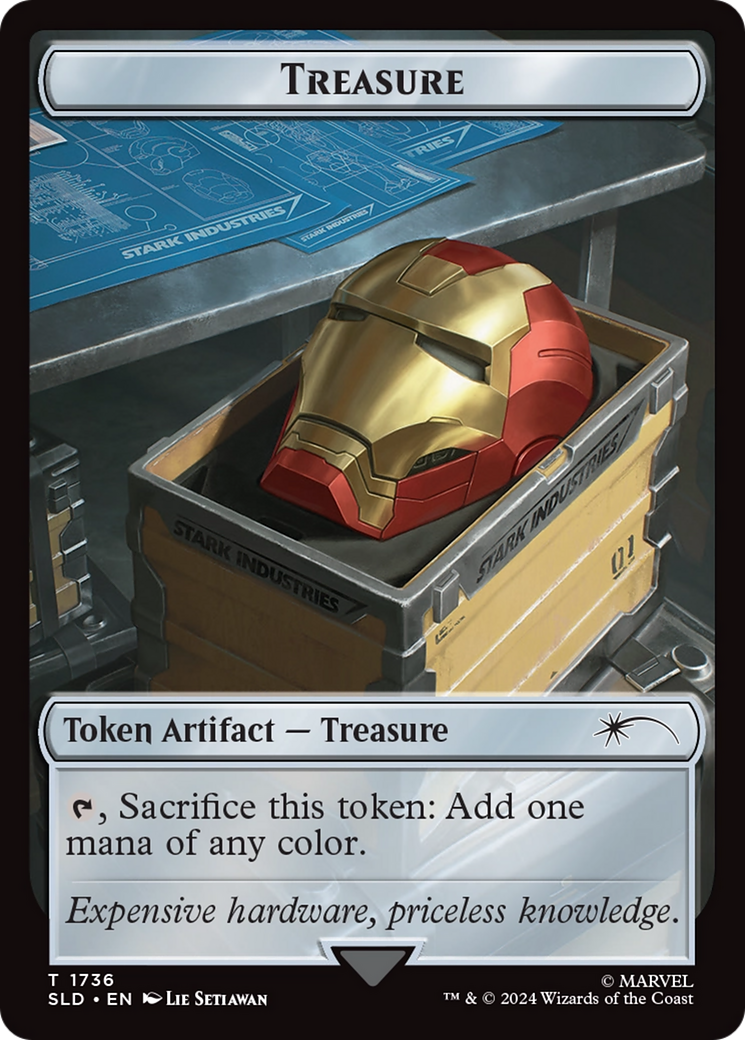 Treasure Token (1736) (Rainbow Foil) [Secret Lair Drop Series] | Galaxy Games LLC