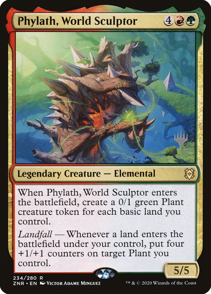 Phylath, World Sculptor (Promo Pack) [Zendikar Rising Promos] | Galaxy Games LLC