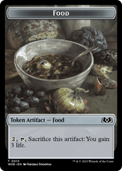 Rat // Food (0013) Double-Sided Token [Wilds of Eldraine Tokens] | Galaxy Games LLC