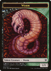 Zombie // Worm Double-Sided Token [Commander 2016 Tokens] | Galaxy Games LLC