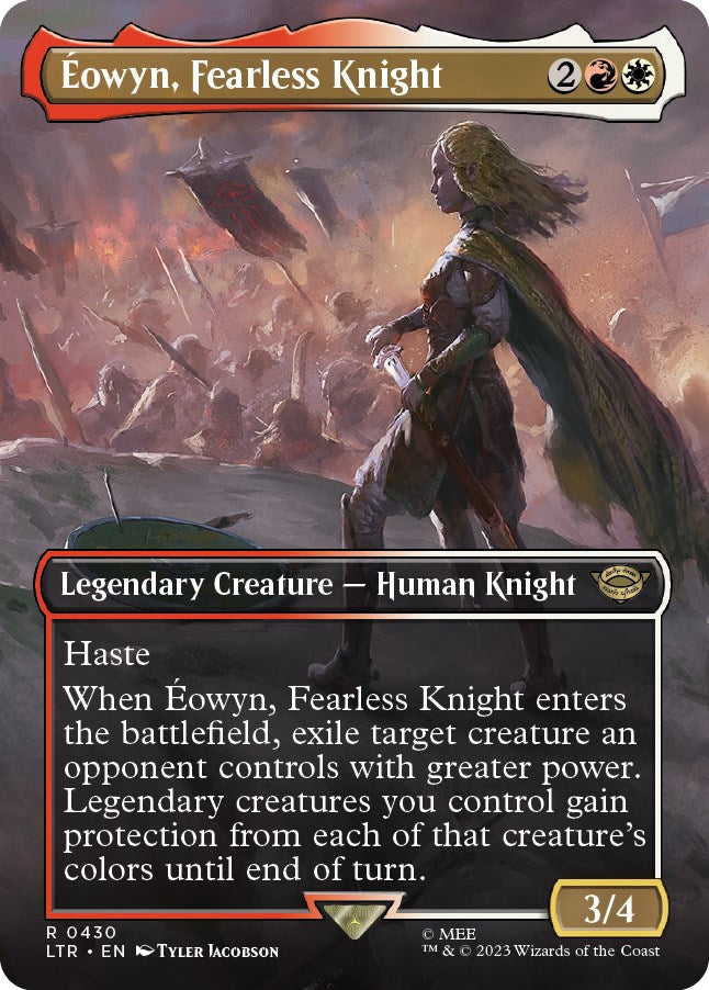 Eowyn, Fearless Knight (Borderless Alternate Art) [The Lord of the Rings: Tales of Middle-Earth] | Galaxy Games LLC
