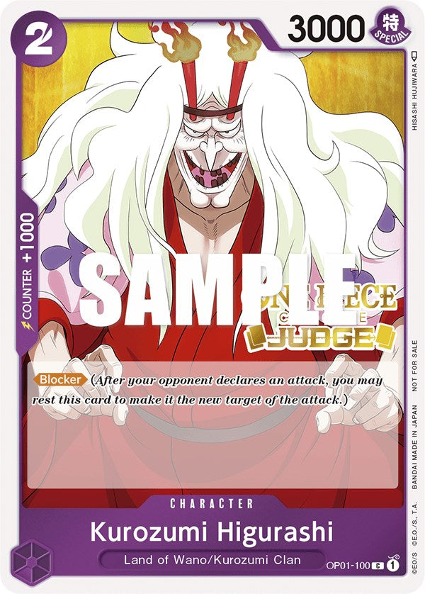 Kurozumi Higurashi (Judge) [One Piece Promotion Cards] | Galaxy Games LLC