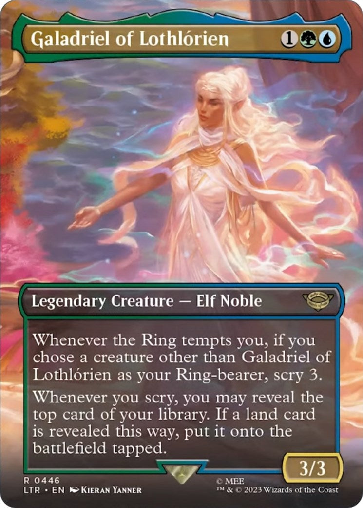 Galadriel of Lothlorien (Borderless Alternate Art) [The Lord of the Rings: Tales of Middle-Earth] | Galaxy Games LLC