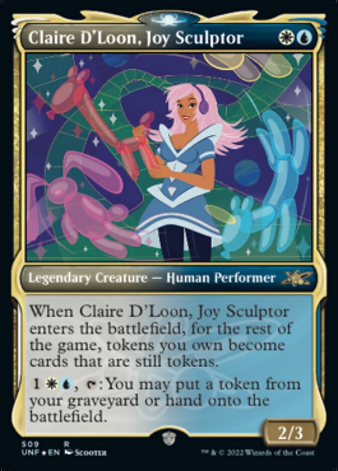 Claire D'Loon, Joy Sculptor (Showcase) (Galaxy Foil) [Unfinity] | Galaxy Games LLC